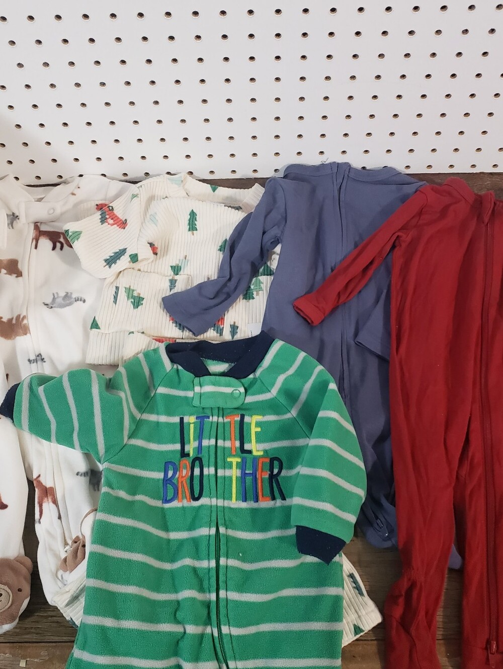 Bundle Infant Baby Boy Sleepers CARTERS OLD NAVY KYTE Size 0-3, 3, 3-6mo Winter